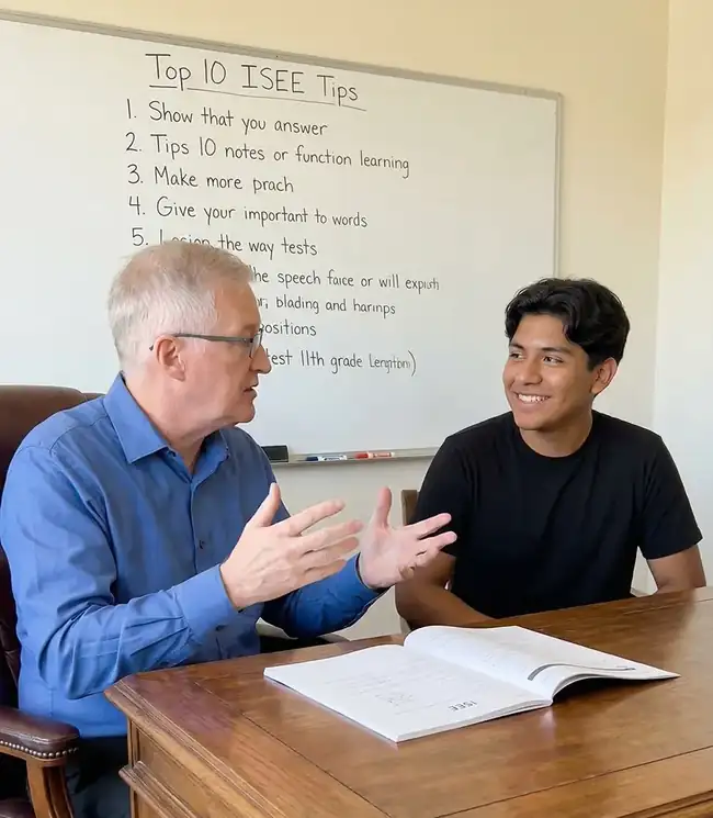 Dr. Donnelly providing one-on-one SSAT Elementary Level tutoring for a young student